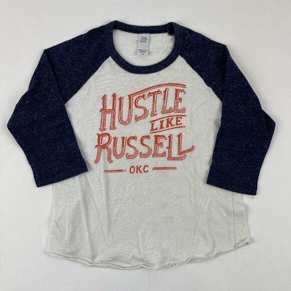 Royal Tee Other - Royal Tee Tshirt Boys Size Large 6 White Blue Oklahoma City Thunder